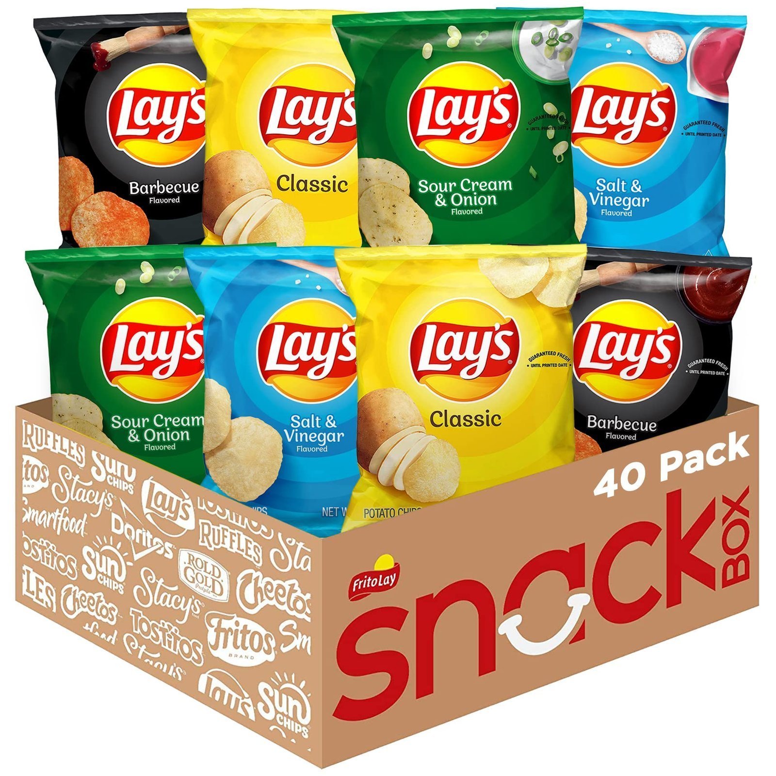 Lay's Potato Chips, Variety Pack, 1 oz x 12 Pack