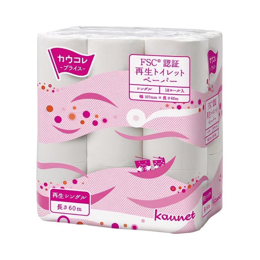 【家庭用】ポータブル トイレターペーパー シングル 60M X 18ロール (合計2個の大容量36ロールパック) 肌に優しい、ソフト、コットン風 - 画像 (15)