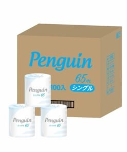 【商品名】トイレットペーパー 640332 ペンギン 個包装 65m シングル 1ロール x 100個