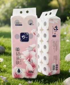 武町 ソフトロールペーパー 10ロールパック 4層 プレミアム厚手 エンボス加工ナプキン 肌に優しい柔らかい紙 高吸水性天然原料木材パルプ製 強靭で丈夫 毛羽立ち・破れに強い 持ち運び・収納が簡単なシンプルな白い巾着袋デザイン 自宅・寮・オフィス・ホテル・業務用・旅行に最適 乾燥時・濡れ時両用 丈夫でコストパフォーマンスが高く衛生的 毎日の食事・掃除・手拭きに 厚手で肌に優しい 家庭の必需品